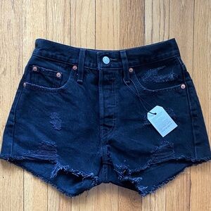 Levi’s 501 black shorts